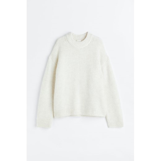 Sweter damski H & M z okrągłym dekoltem casual na zimę 