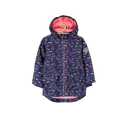 Kurtka przejściowa dla dziewczynki- granatowa parka 5.10.15. 98 okazyjna cena 5.10.15