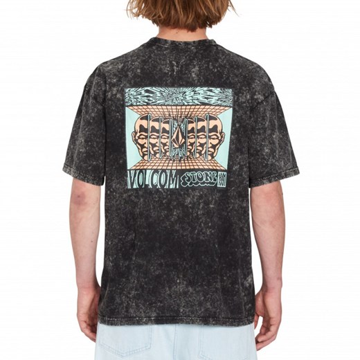 Męski t-shirt z nadrukiem Volcom Mind Invasion - czarny ze sklepu Sportstylestory.com w kategorii T-shirty męskie - zdjęcie 161644801