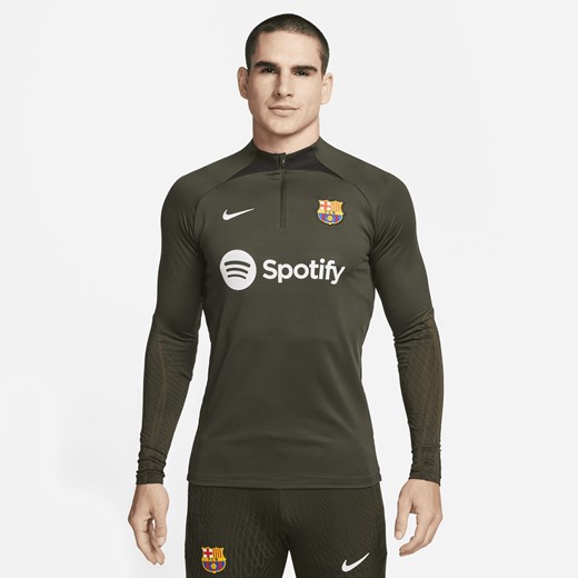 Męska treningowa koszulka piłkarska FC Barcelona Strike Nike Dri-FIT - Zieleń Nike L Nike poland