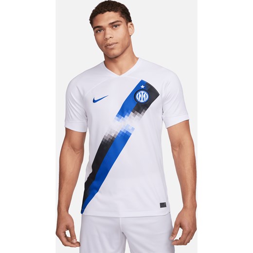 Męska koszulka piłkarska Nike Dri-FIT Inter Mediolan Stadium 2023/24 (wersja wyjazdowa) - Biel ze sklepu Nike poland w kategorii T-shirty męskie - zdjęcie 161651020