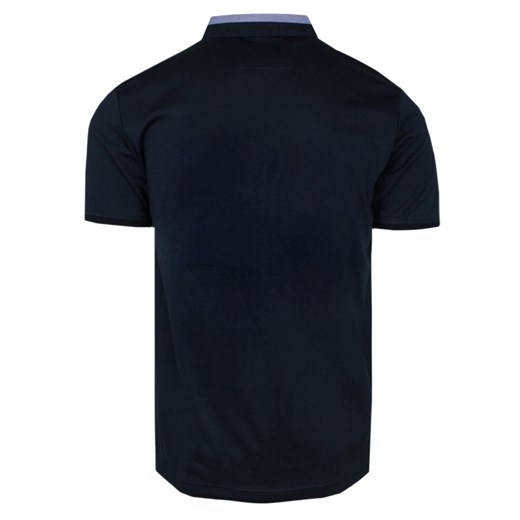 Granatowy t-shirt męski New Antracid z krótkimi rękawami 