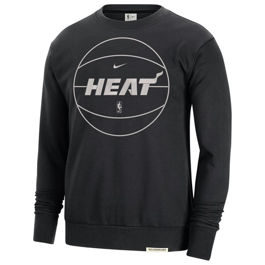 Męska bluza dresowa Nike Dri-FIT NBA Miami Heat Standard Issue - Czerń ze sklepu Nike poland w kategorii Bluzy męskie - zdjęcie 161660953