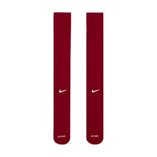 Czerwone skarpetki damskie Nike sportowe bez wzorów 