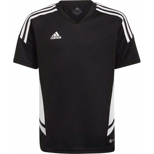 Adidas t-shirt chłopięce czarny z jerseyu 