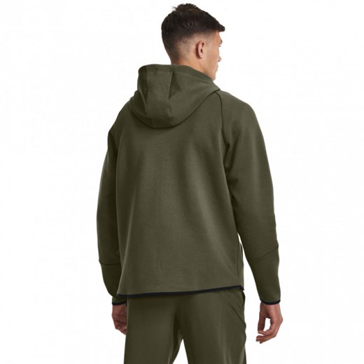 Męska bluza treningowa Under Armour UA Unstoppable Flc FZ - khaki ze sklepu Sportstylestory.com w kategorii Bluzy męskie - zdjęcie 161669803