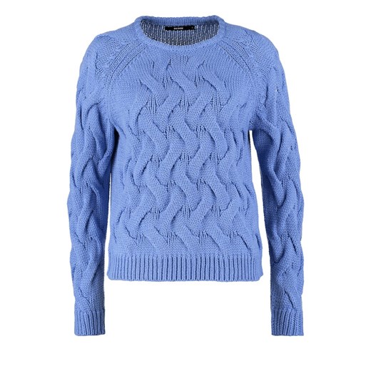 Bik Bok Sweter blue zalando niebieski abstrakcyjne wzory