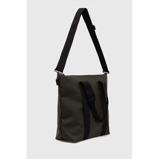 Rains torba 14160 Tote Bags kolor zielony Rains ONE wyprzedaż PRM