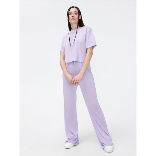 Cropp - Długa pastelowa piżama - fioletowy Cropp S promocja Cropp