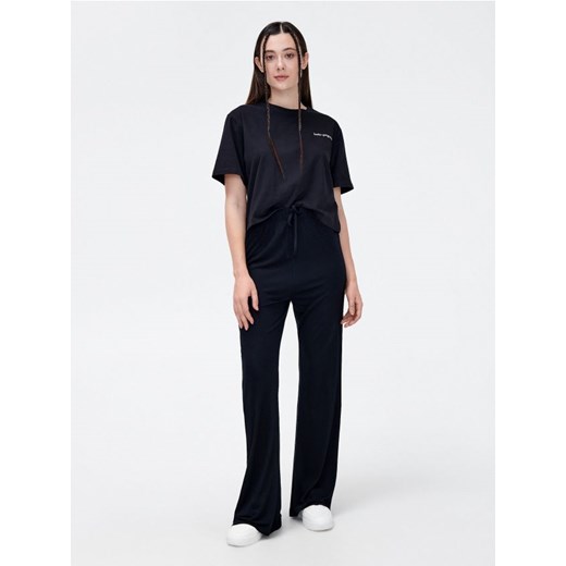 Cropp - Długa czarna piżama - czarny Cropp M promocja Cropp