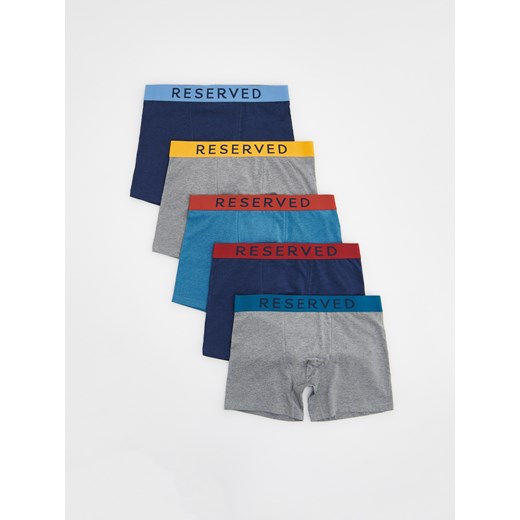 Reserved - 5 pack bokserek Long - niebieski ze sklepu Reserved w kategorii Majtki męskie - zdjęcie 161685230