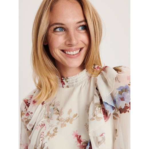 Reserved - Szyfonowa sukienka maxi - Wielobarwny Reserved XL Reserved