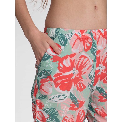 Piżama z motywem Hibiskusa 100% BAWEŁNA - S ze sklepu PH KEY Sp. z o.o.  w kategorii Piżamy damskie - zdjęcie 161685364