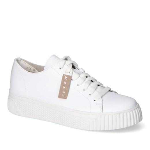 Półbuty Nessi 22162 Białe lico ze sklepu Arturo-obuwie w kategorii Trampki damskie - zdjęcie 161697770