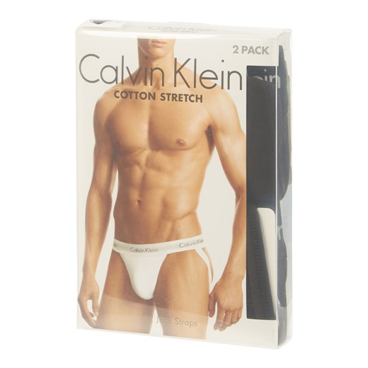 Majtki typu tanga z detalami z logo Calvin Klein Underwear L promocyjna cena Peek&Cloppenburg 