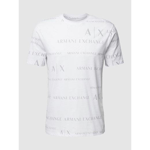 T-shirt męski Armani Exchange z krótkim rękawem z napisami 