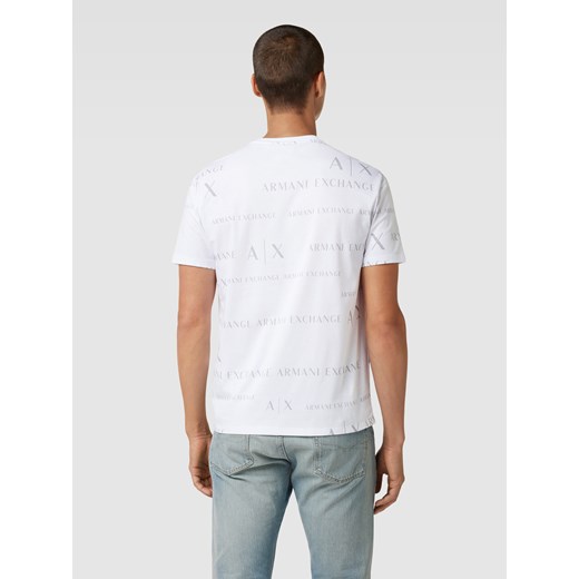 T-shirt męski Armani Exchange z krótkim rękawem z napisami 