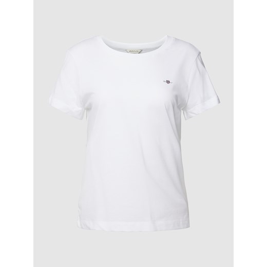 T-shirt z wyhaftowanym logo model ‘SHIELD’ Gant M Peek&Cloppenburg 