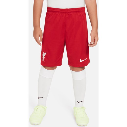 Spodenki piłkarskie dla dużych dzieci Nike Dri-FIT Liverpool F.C. Stadium 2023/24 (wersja domowa) - Czerwony ze sklepu Nike poland w kategorii Spodenki chłopięce - zdjęcie 161706422