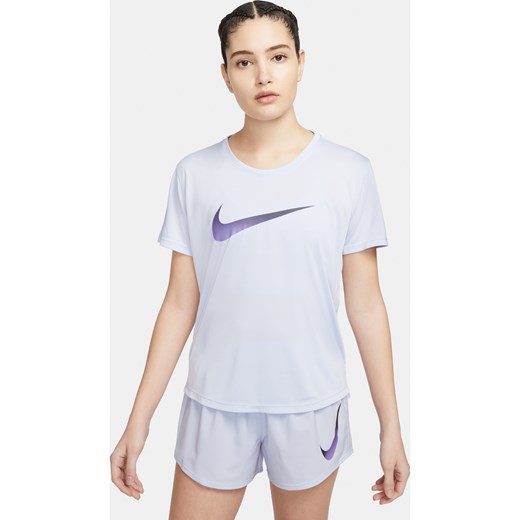Bluzka damska Nike z krótkim rękawem biała letnia 