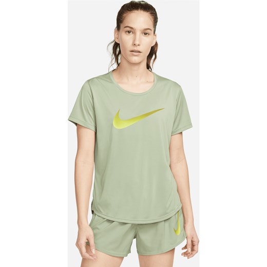 Damska koszulka z krótkim rękawem do biegania Nike Dri-FIT One - Zieleń ze sklepu Nike poland w kategorii Bluzki damskie - zdjęcie 161708570