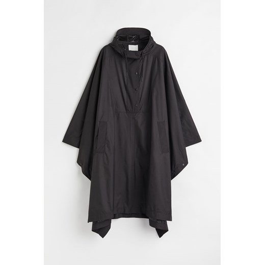 H & M - Peleryna przeciwdeszczowa z kapturem - Czarny H & M ONESIZE H&M
