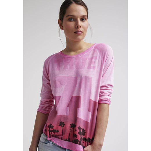True Religion PALM Tshirt z nadrukiem pink zalando fioletowy mat