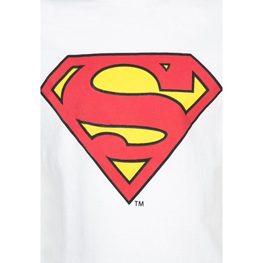 Warner Brothers SUPERMAN Tshirt z nadrukiem white zalando rozowy bawełna