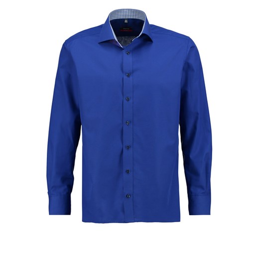 Eterna MODERN FIT Koszula dunkelblau zalando niebieski abstrakcyjne wzory