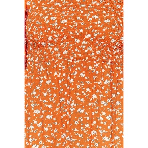 trendyol Sukienka w kolorze pomarańczowo-białym Trendyol 36 okazyjna cena Limango Polska