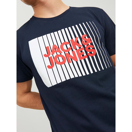 T-shirt męski Jack & Jones granatowy 