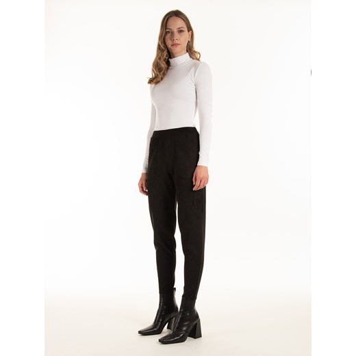 GATE Spodnie wykonane z imitacji zamszu 34 Gate 38 okazyjna cena gateshop