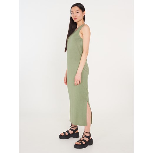 GATE Długa sukienka maxi basic z wiskozy 34 Gate 34 promocja gateshop
