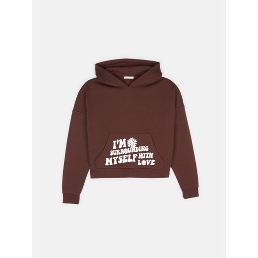 GATE Bluza z kapturem i nadrukiem na kieszeni XS Gate XS promocja gateshop