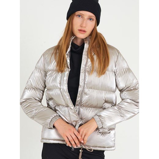 GATE Metaliczna pikowana kurtka zimowa damska 34 Gate 42 promocja gateshop