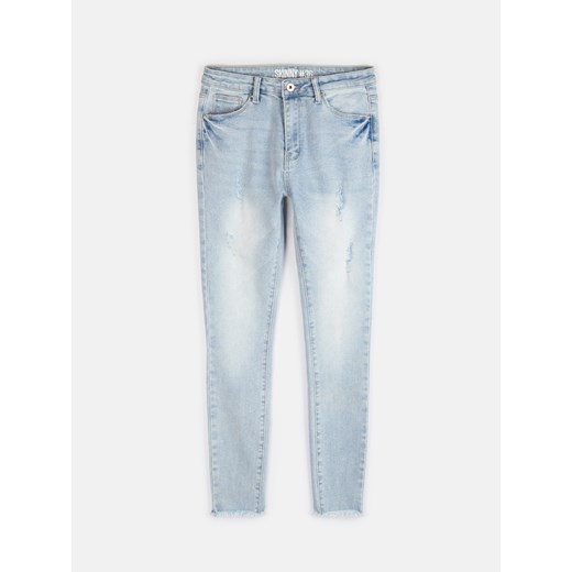 GATE Jeansy damskie skinny z surowym dołem 34 Gate 42 wyprzedaż gateshop