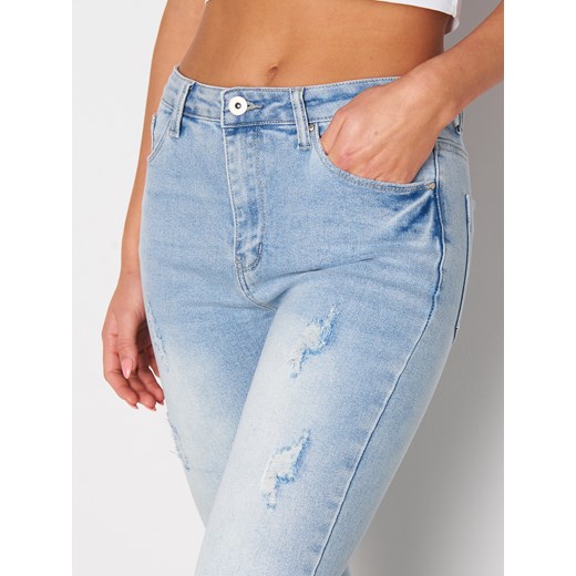 GATE Jeansy damskie skinny z surowym dołem 34 Gate 36 gateshop wyprzedaż