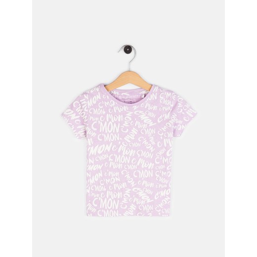 GATE T-shirt z bawełnianym nadrukiem 3Y ze sklepu gateshop w kategorii Bluzki dziewczęce - zdjęcie 161785533