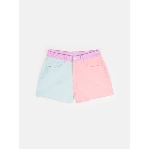 GATE Denimowe szorty colour block 34 Gate 40 wyprzedaż gateshop