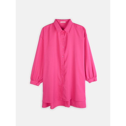GATE Damska przedłużona bluzka plus size z długimi rękawami 44-46 ze sklepu gateshop w kategorii Koszule damskie - zdjęcie 161789651