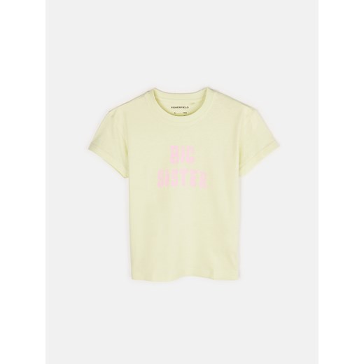 GATE Bawełniana oversize koszulka z napisem dziewczęca 3Y ze sklepu gateshop w kategorii Bluzki dziewczęce - zdjęcie 161791534