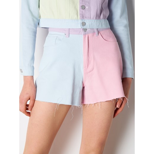 GATE Denimowe szorty colour block 34 Gate 40 wyprzedaż gateshop