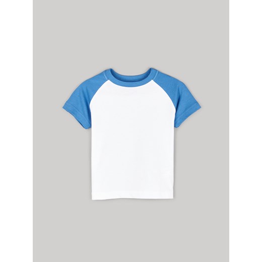 GATE Bawełniany T-shirt z kolorowymi raglanowymi rękawami 3Y Gate 7Y okazyjna cena gateshop