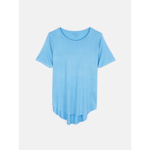 GATE Damska koszulka basic z wiskozy o luźnym kroju XS ze sklepu gateshop w kategorii Bluzki damskie - zdjęcie 161797881