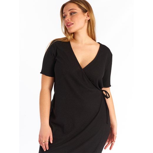 GATE Kopertowa sukienka w prążki plus size 44 Gate 48 promocja gateshop