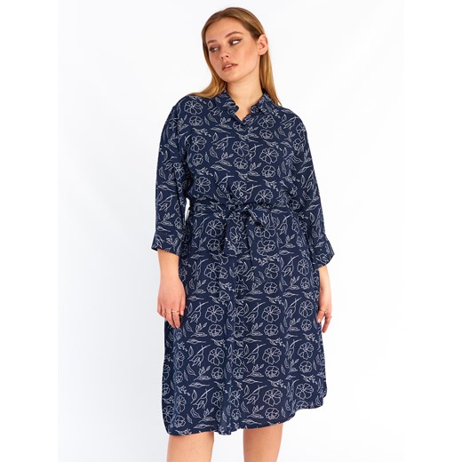 GATE Sukienka damska plus size w kwiaty 44 Gate 52 okazyjna cena gateshop