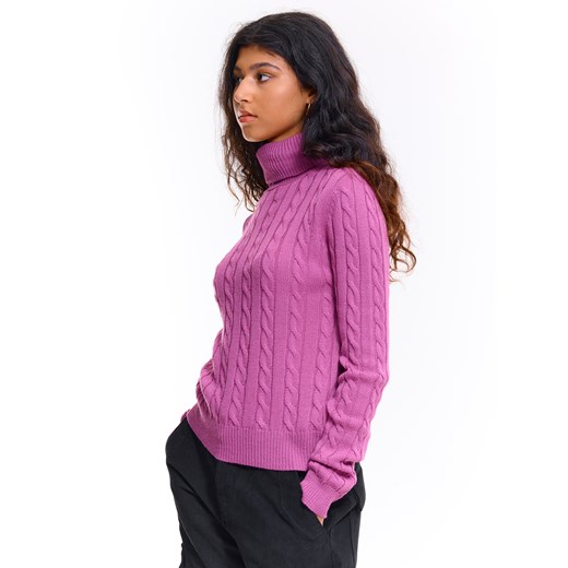 Sweter damski Gate z golfem casualowy 