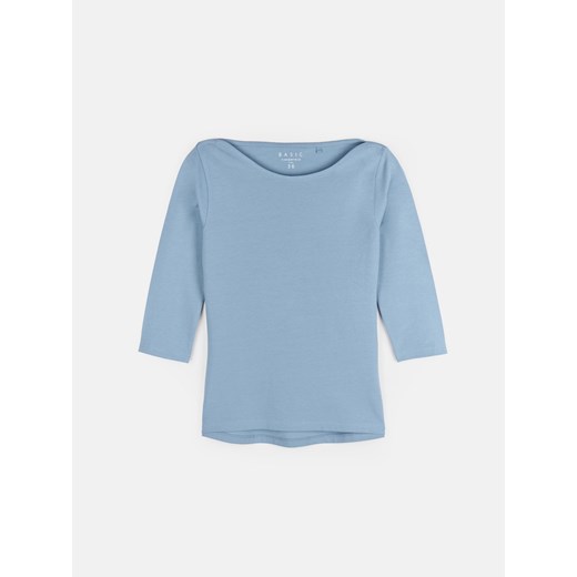 GATE Klasyczna elastyczna koszulka damska z rękawami 3/4 34 ze sklepu gateshop w kategorii Bluzki damskie - zdjęcie 161805092