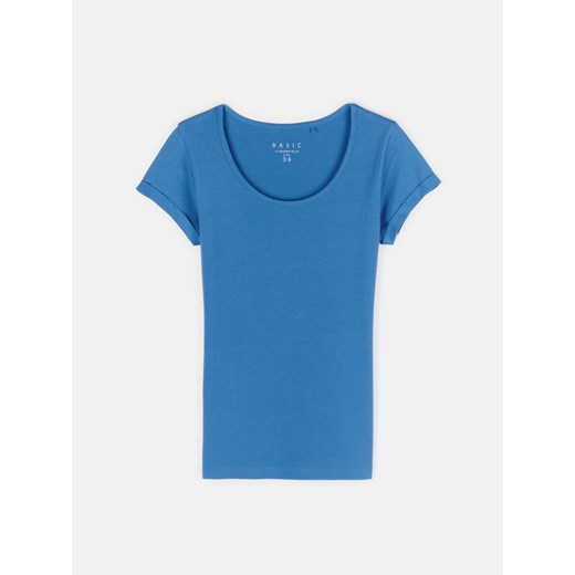 GATE Klasyczna elastyczna koszulka damska z krótkimi rękawami 34 ze sklepu gateshop w kategorii Bluzki damskie - zdjęcie 161805112