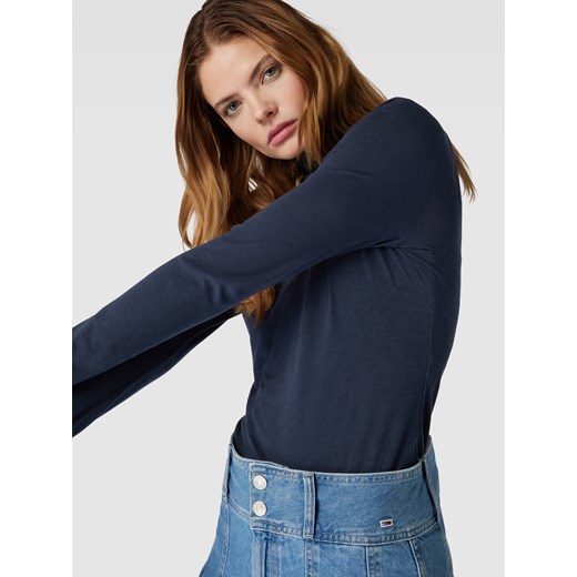 Bluzka damska Marc O'Polo Denim z długimi rękawami z golfem